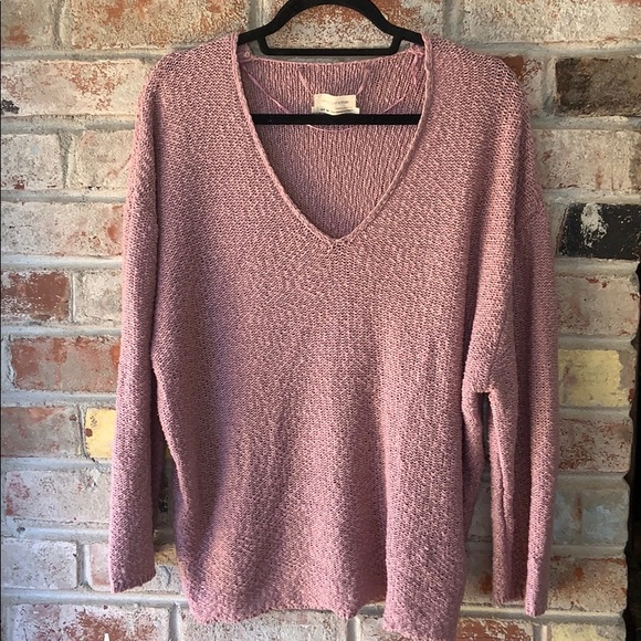 Urban Outfitters Sweaters - Urban Outfitters Rose Mauve Pink V-Neck Sweater